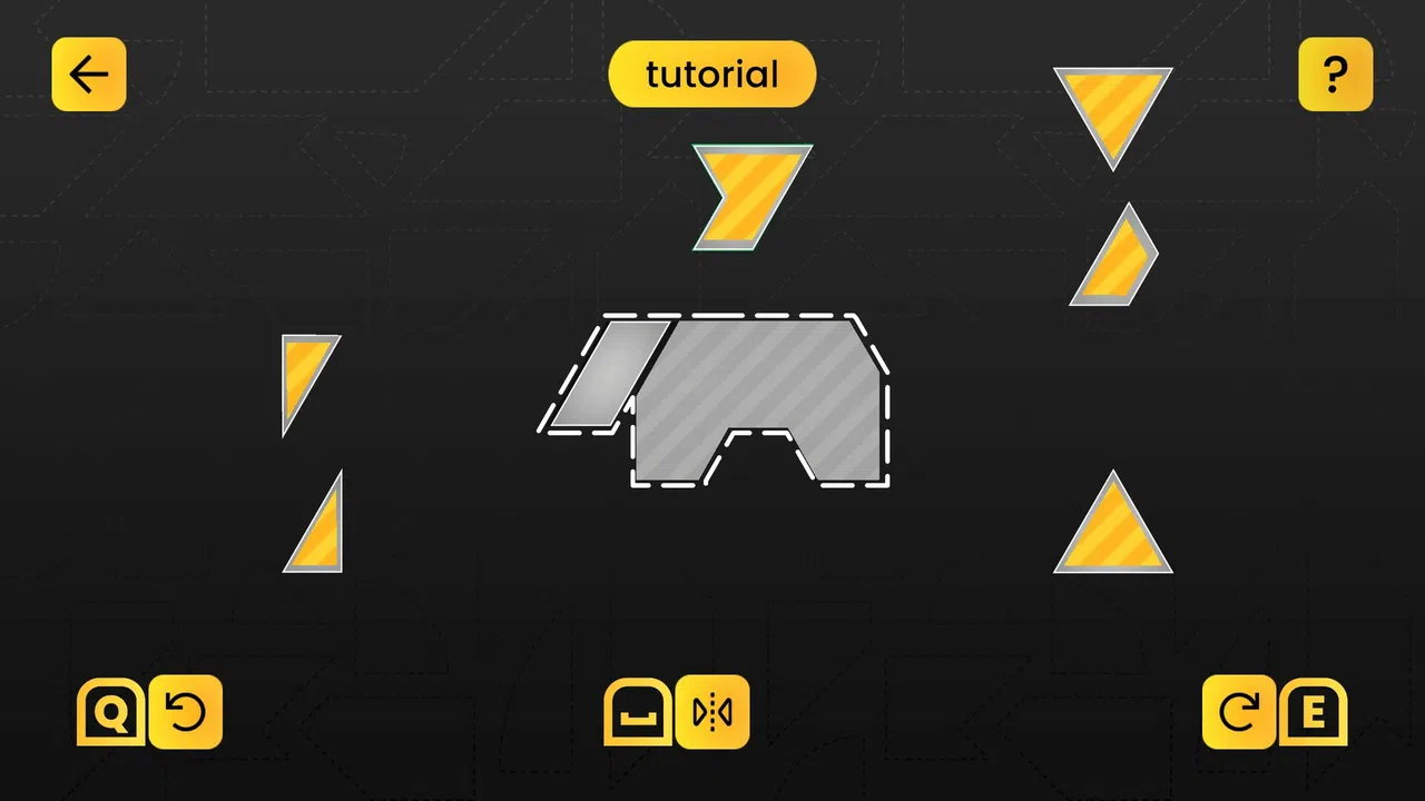 Tangram Collection: Rabbit  Puzzle Pack Screenshot 2