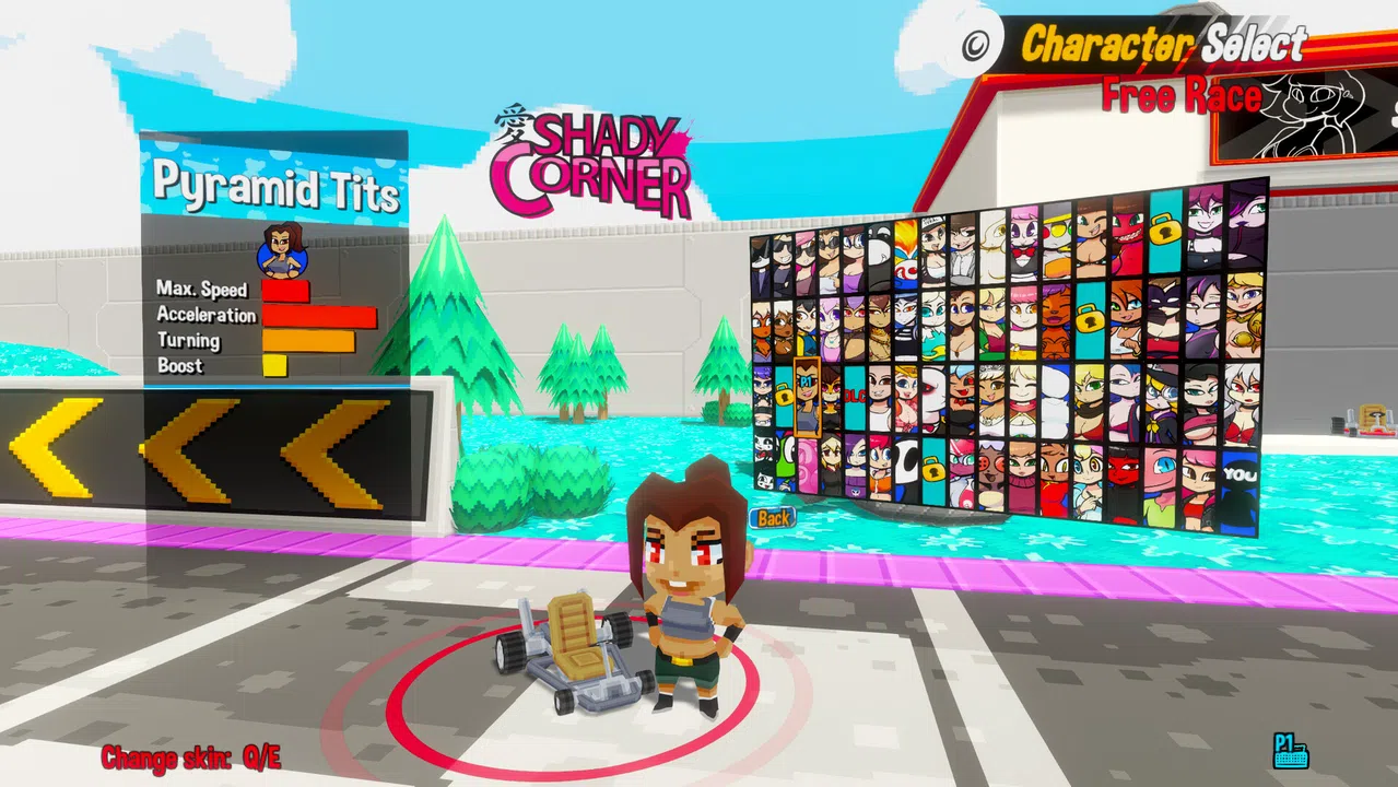 Shady Lewd Kart - Pyramid Tits Character Pack Screenshot 0