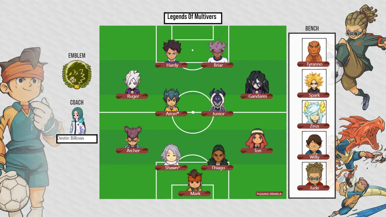 Inazuma Eleven Team Builder Screenshot 2