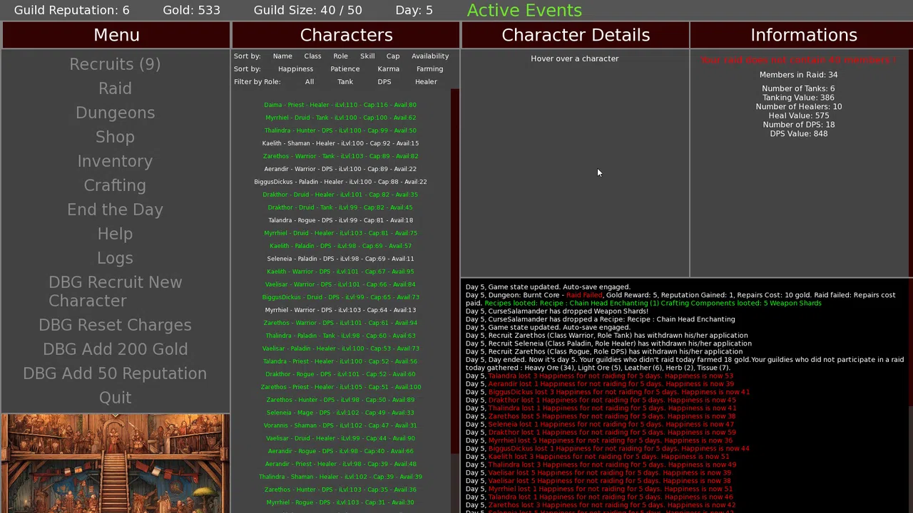 Heroes' Call - A Casual MMO Guild Sim Screenshot 0