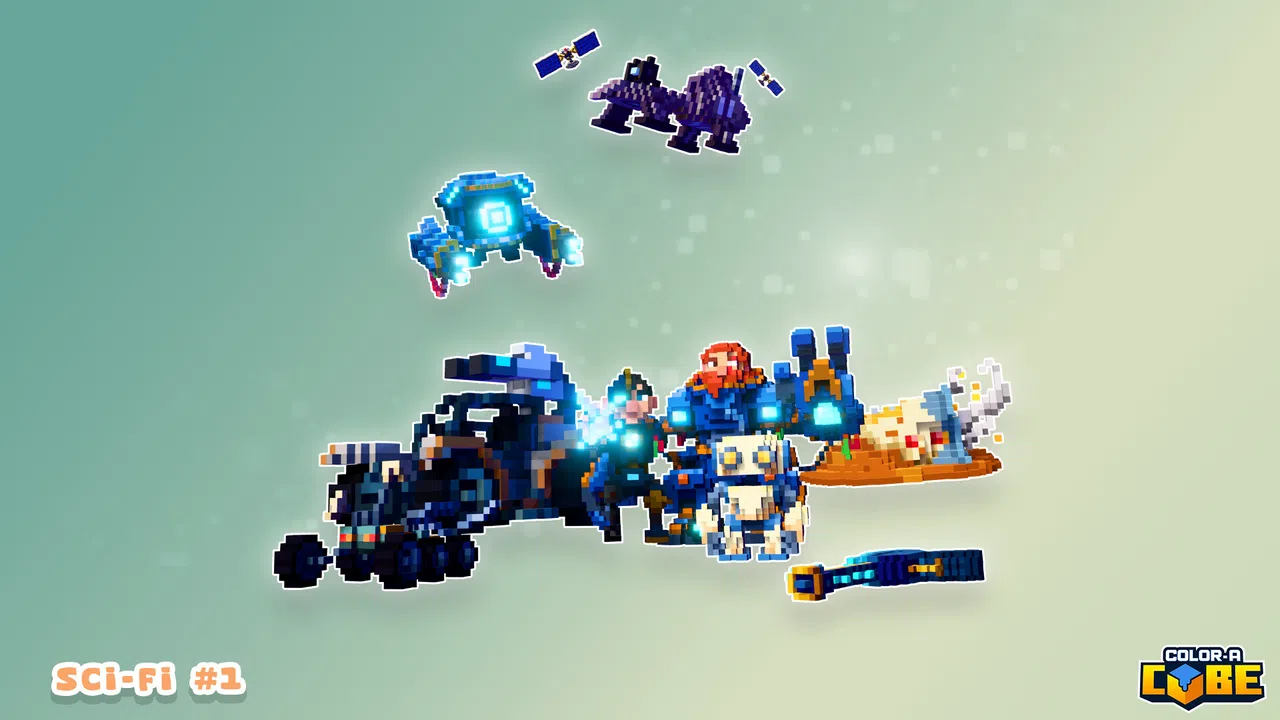 Color-A-Cube - Scifi Pack #1 Screenshot 0