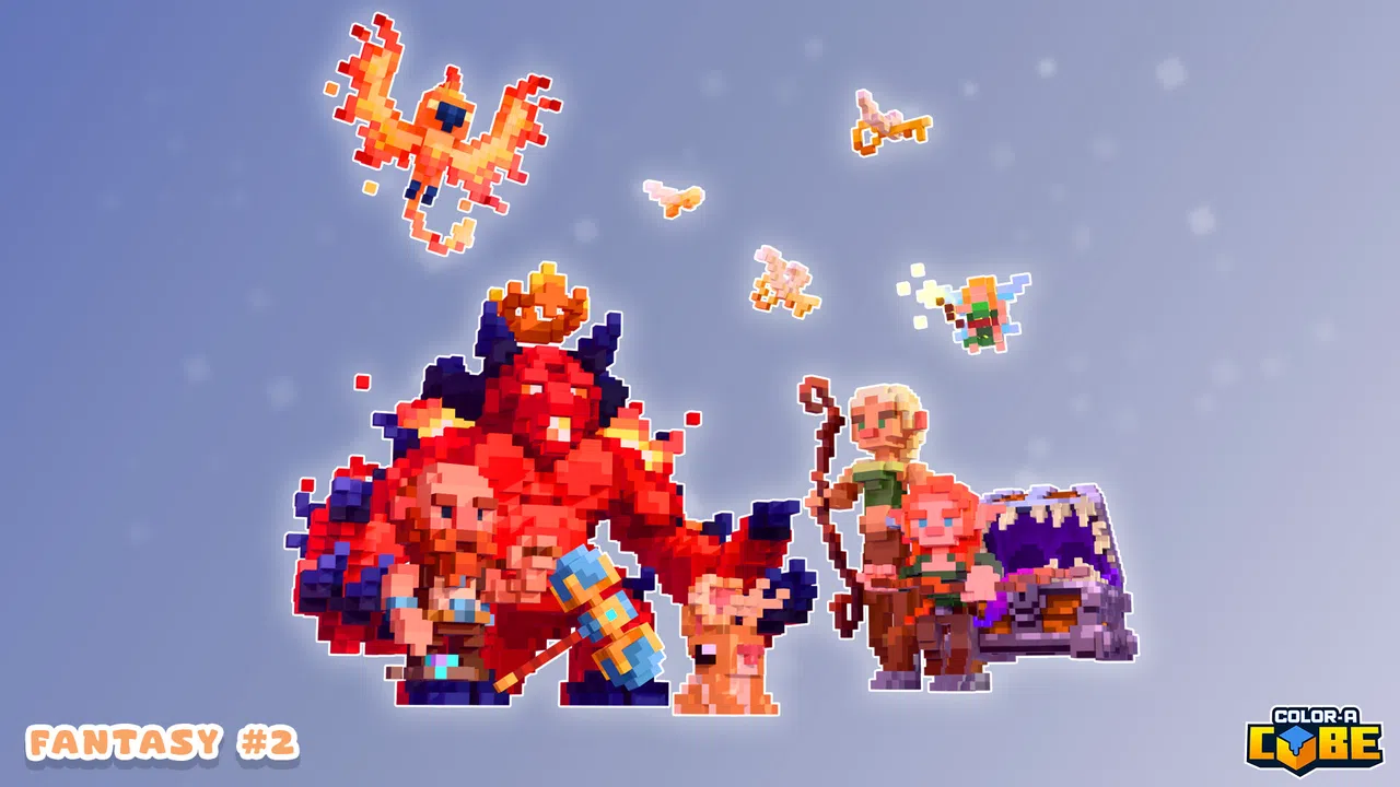 Color-A-Cube - Fantasy Pack #2 Screenshot 0