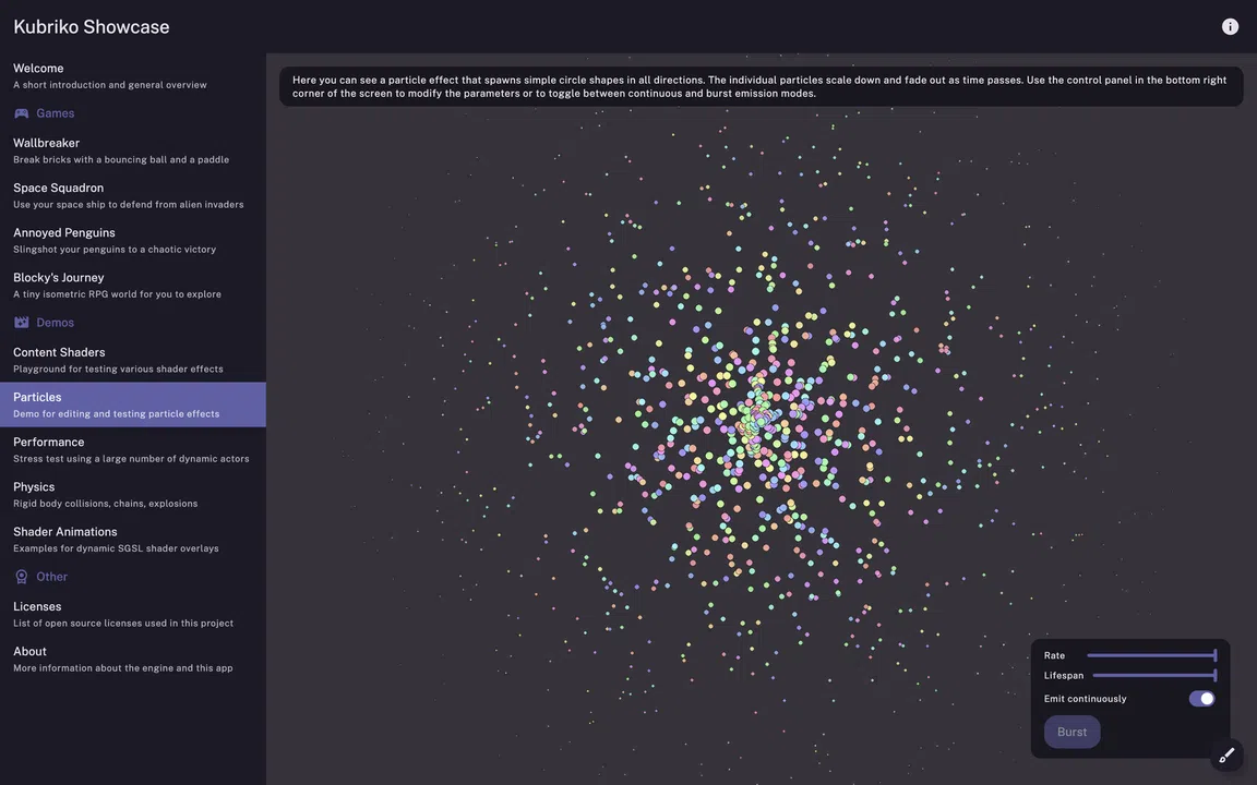 Kubriko Showcase Screenshot 1