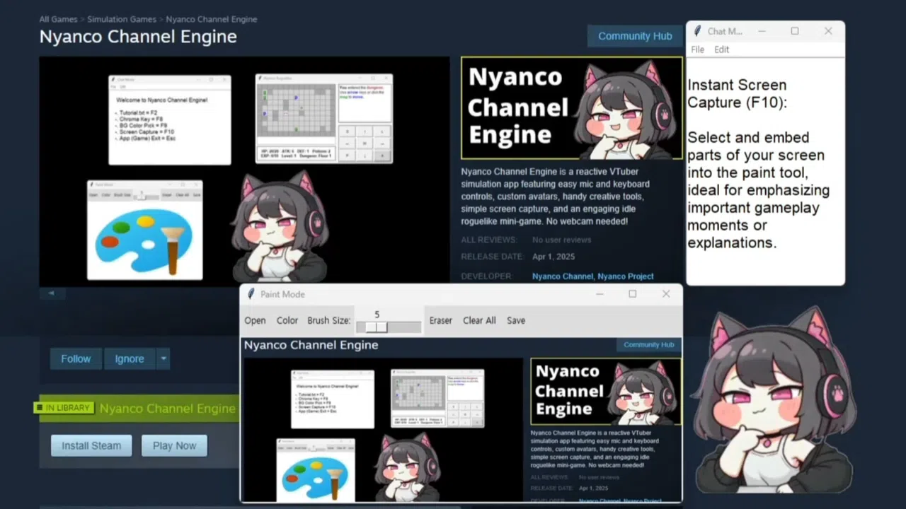Nyanco Channel Engine Screenshot 8