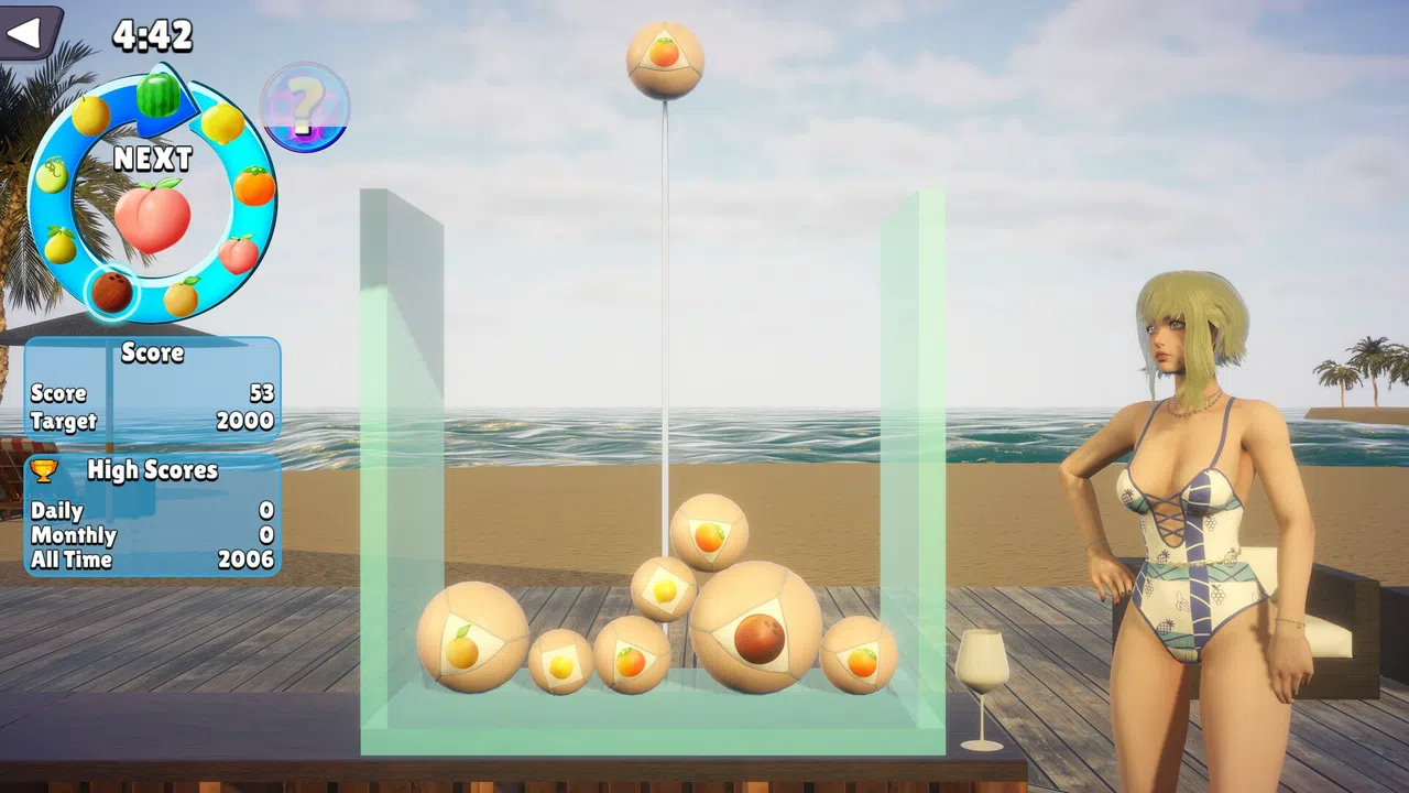 Megamelon: Suika Beach Demo Screenshot 2