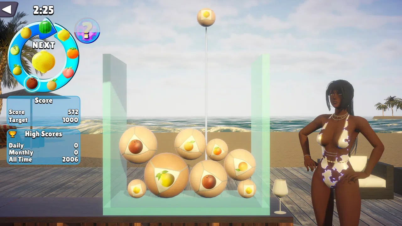 Megamelon: Suika Beach Demo Screenshot 4