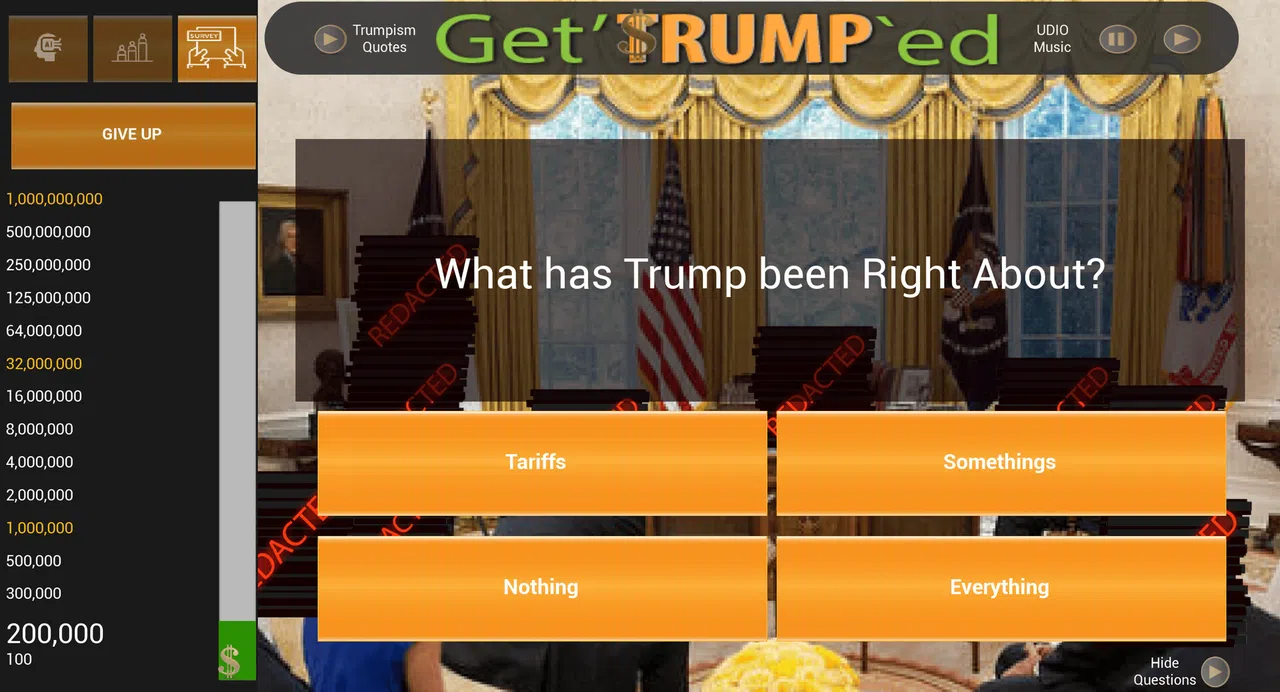 Get'TRUMP`ed Trivia Screenshot 4