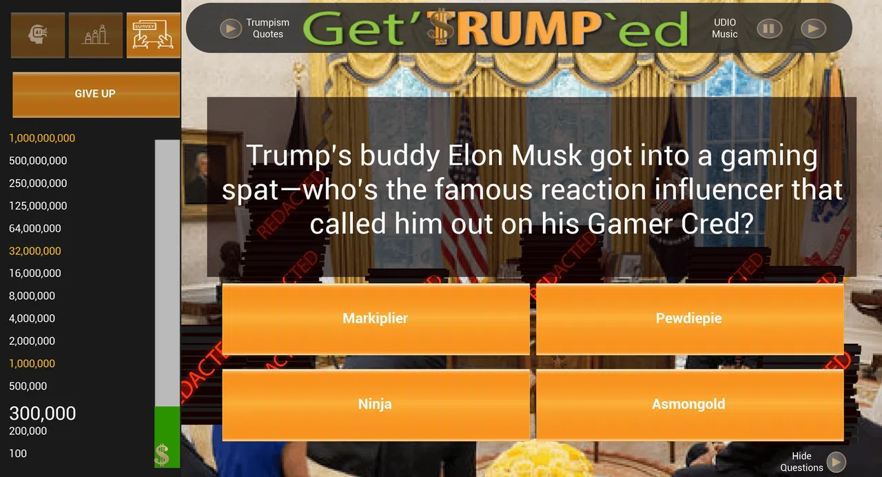 Get'TRUMP`ed Trivia Screenshot 3