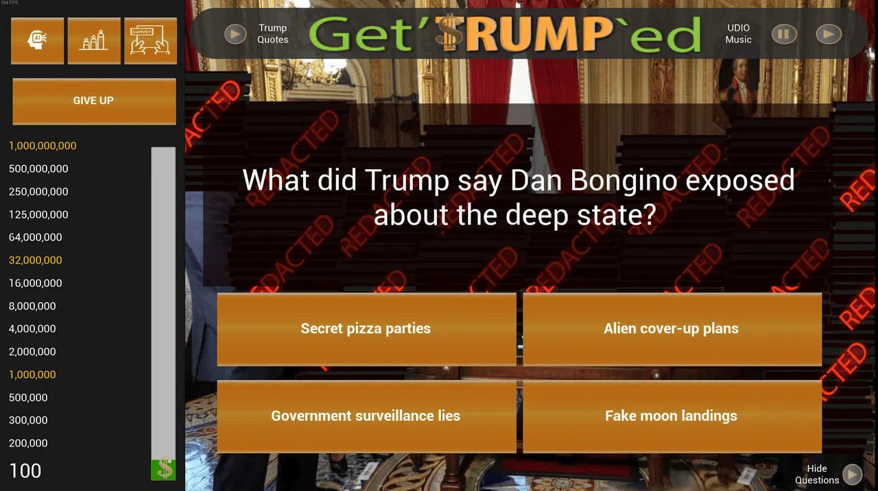 Get'TRUMP`ed Trivia Screenshot 1