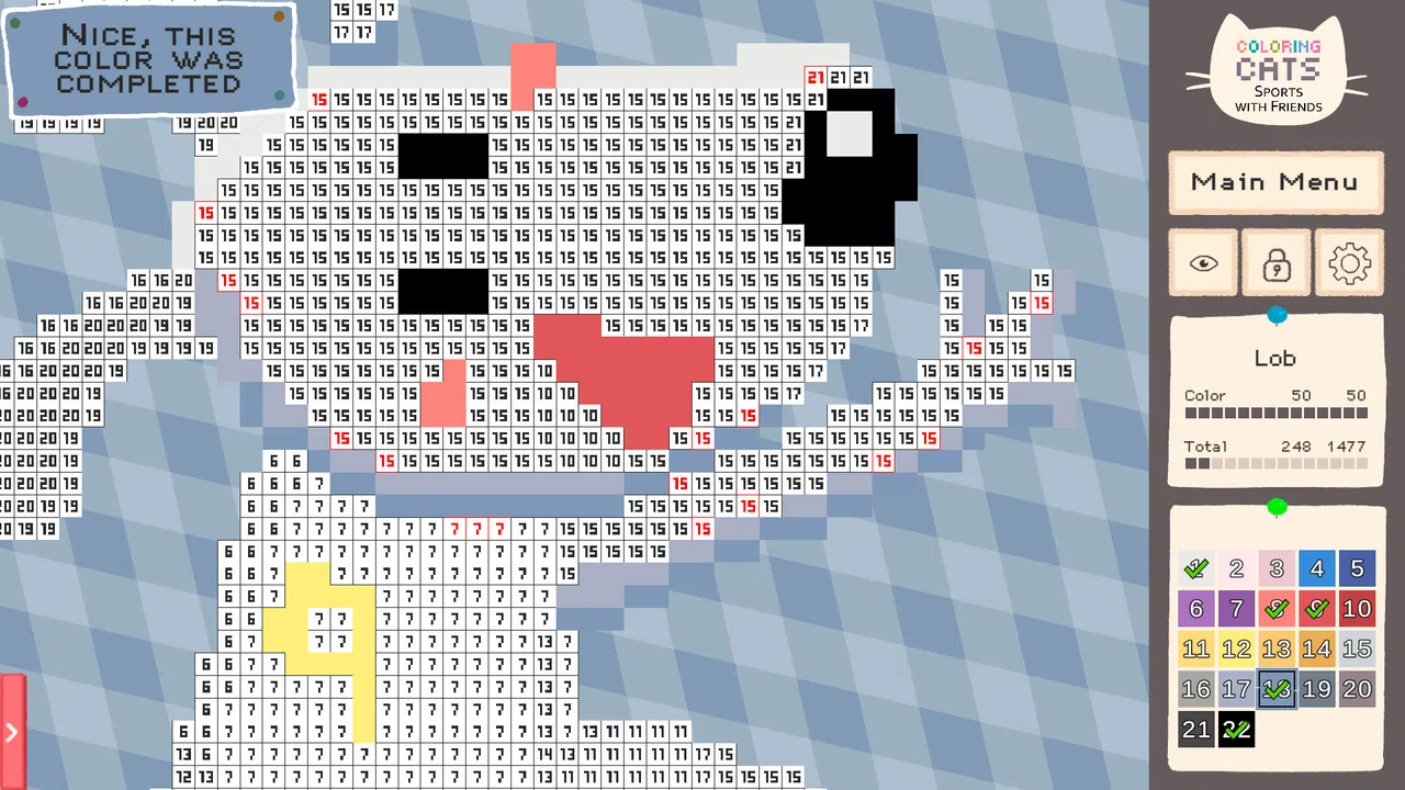 Coloring Cats: Sports With Friends Screenshot 4