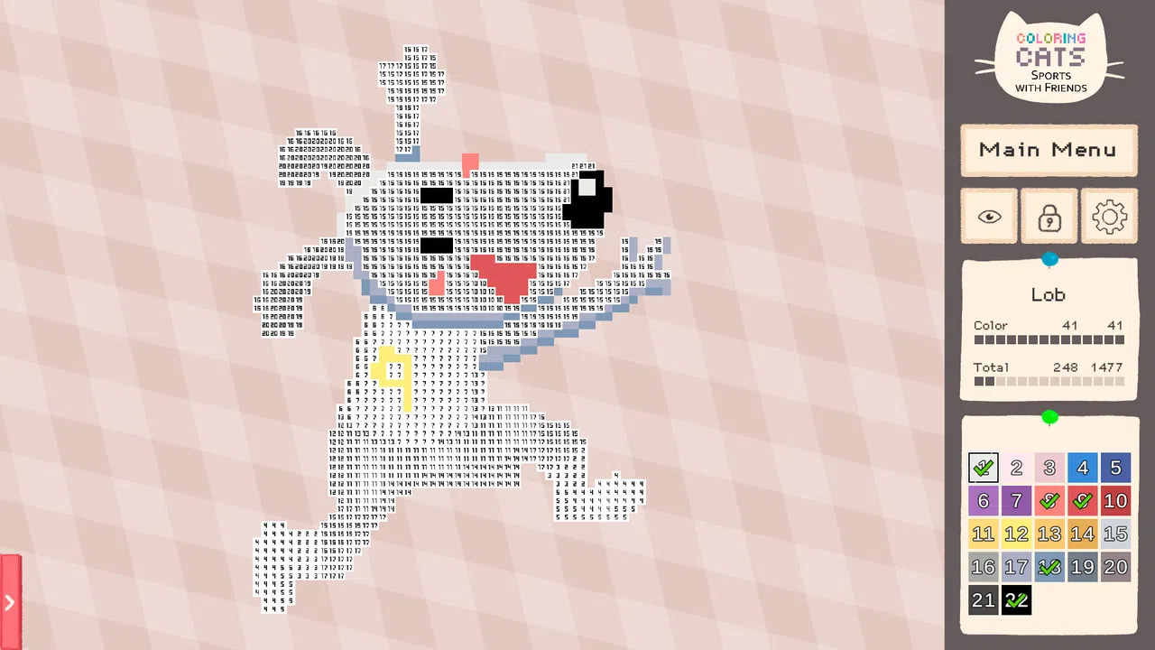 Coloring Cats: Sports With Friends Screenshot 3