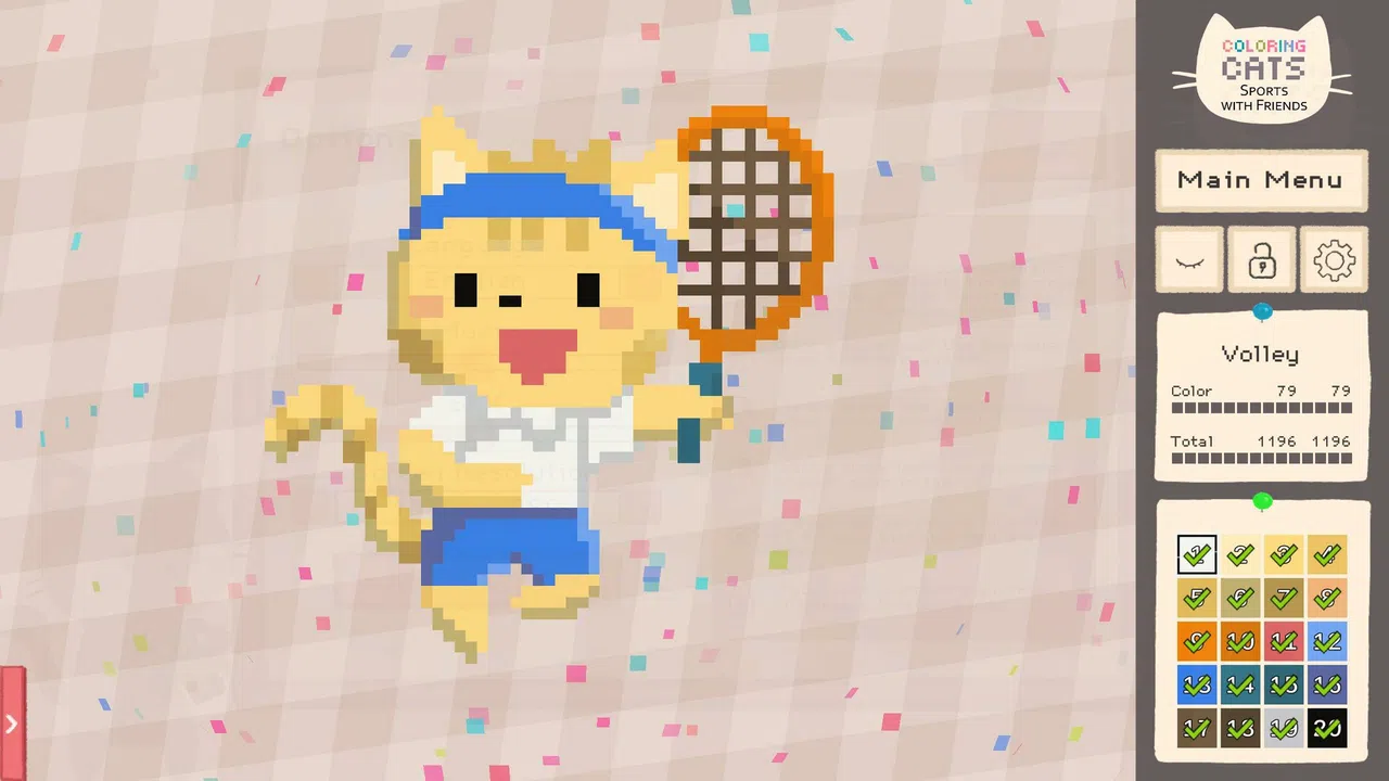 Coloring Cats: Sports With Friends Screenshot 1