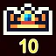 Clear 10 Map With Crown icon