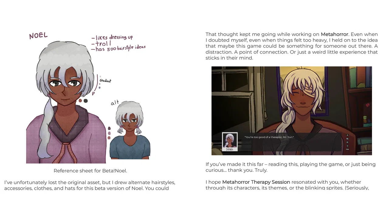 Metahorror Therapy Session: Hintbook & Lorebook Screenshot 0