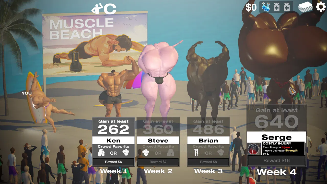 GET YOKED: Extreme Bodybuilding Screenshot 11