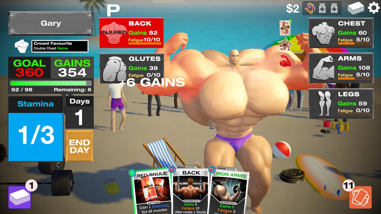 GET YOKED: Extreme Bodybuilding Screenshot 1