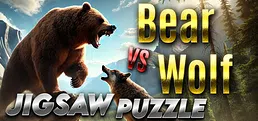 Bear vs. Wolf Jigsaw Puzzle