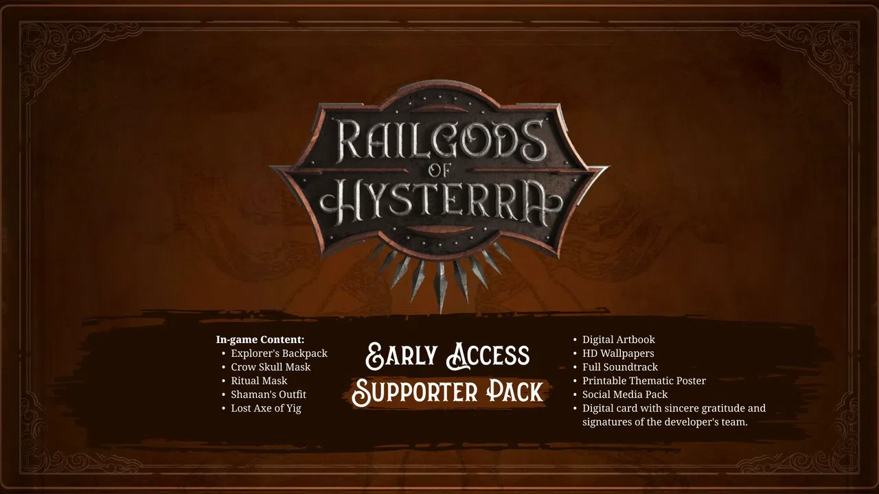 RailGods of Hysterra - Early Access Supporter Pack Screenshot 0