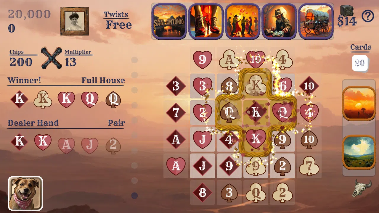 Texas Twist Poker 3 Bandit's Run Screenshot 0