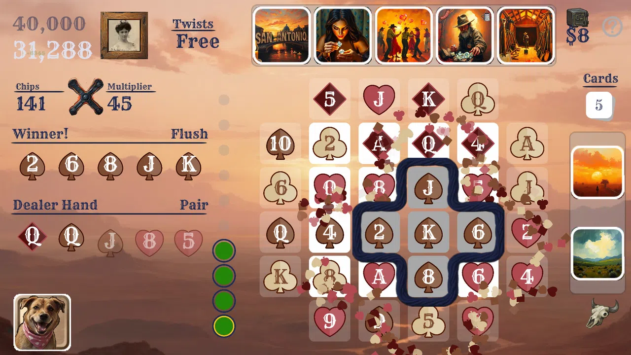 Texas Twist Poker 3 Bandit's Run Screenshot 3