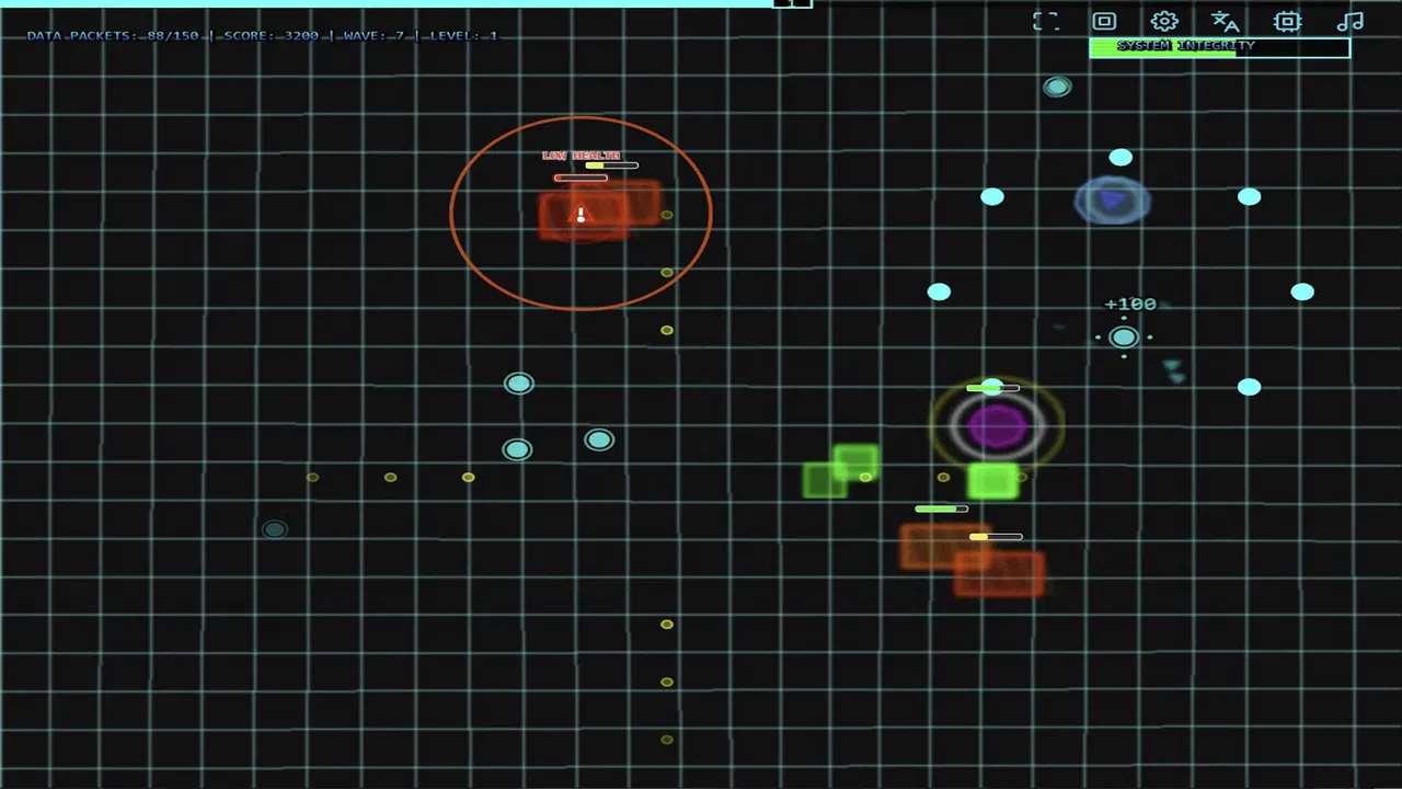Cyber Sentinel: Bullet Hell Breach Screenshot 1