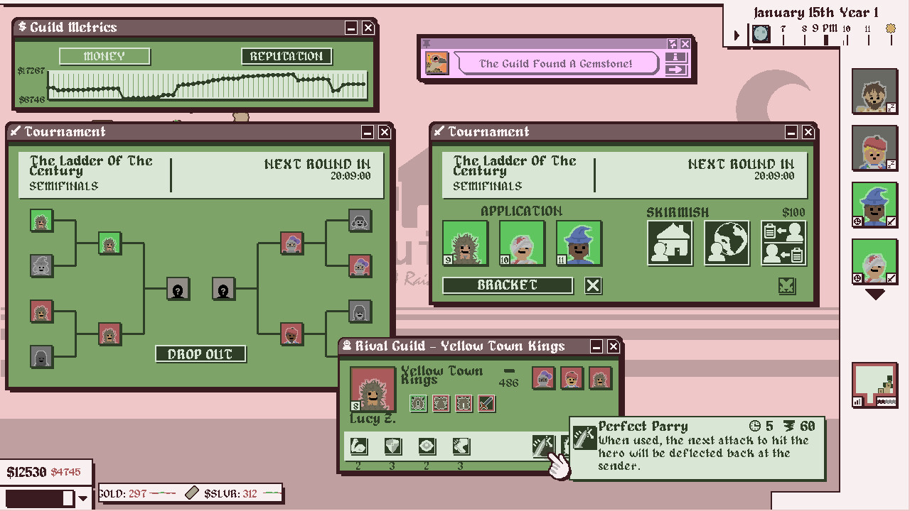 Heroes For Hire - Guild Micromanagement Simulator Screenshot 1