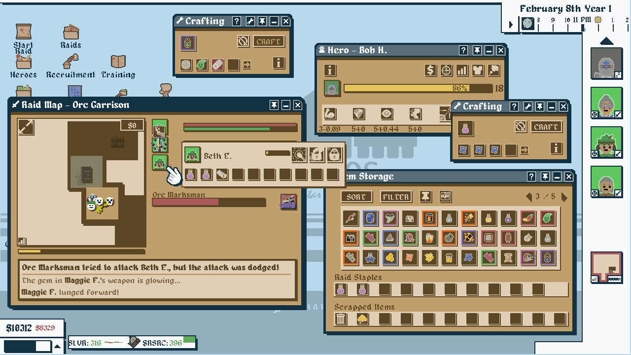 Heroes For Hire - Guild Micromanagement Simulator Screenshot 0