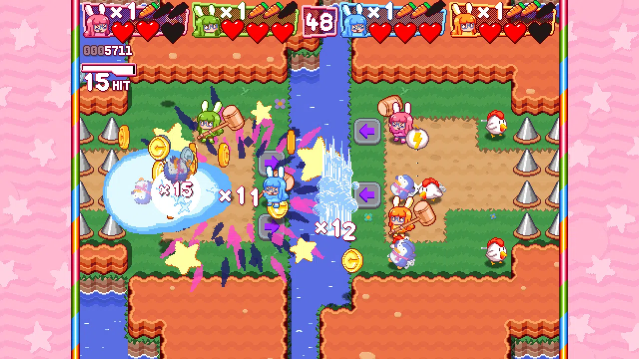 Hyper Bun Buster: Rocket Hammer Action Screenshot 3