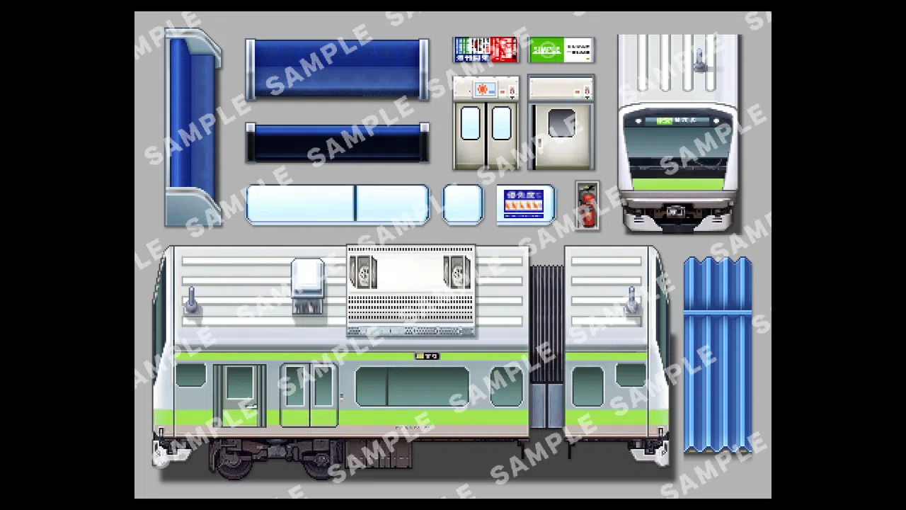 RPG Maker MV - SERIALGAMES LivingGoodCity TILESET LocalStation SET Screenshot 9