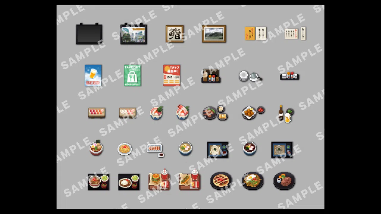 RPG Maker MV - SERIALGAMES LivingGoodCity TILESET Japanese Restaurant SET Screenshot 10