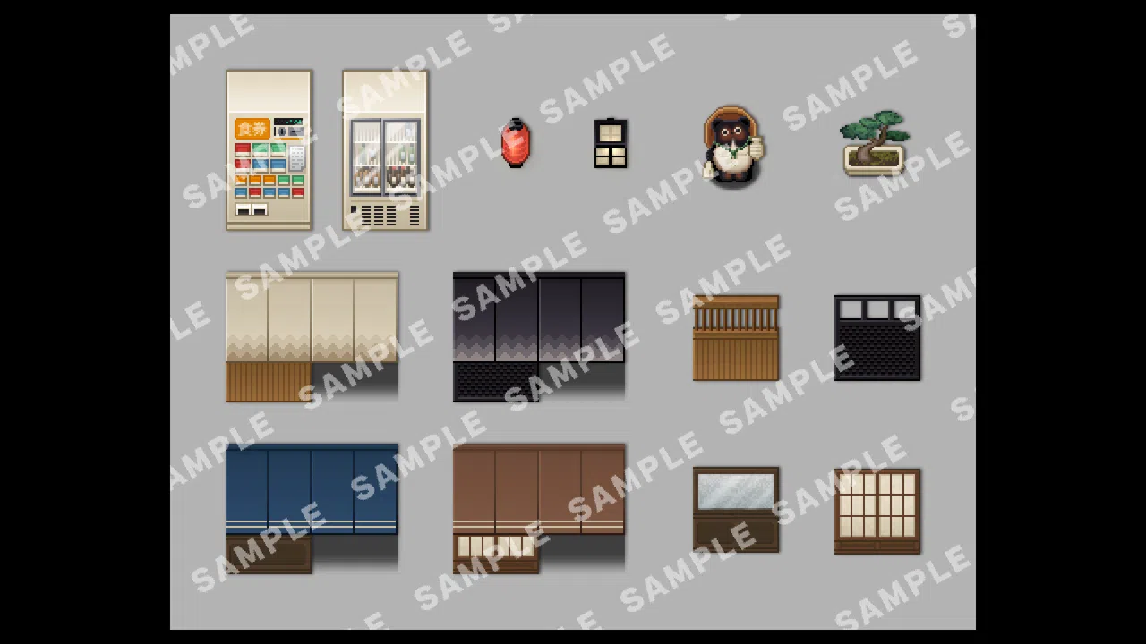 RPG Maker MV - SERIALGAMES LivingGoodCity TILESET Japanese Restaurant SET Screenshot 9