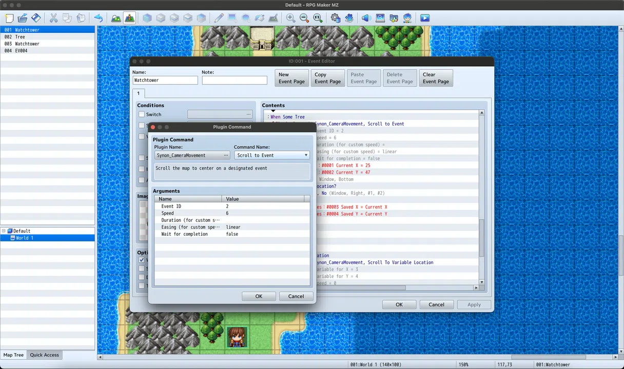 RPG Maker MV - CAMERA MOVEMENT PLUGIN Screenshot 0