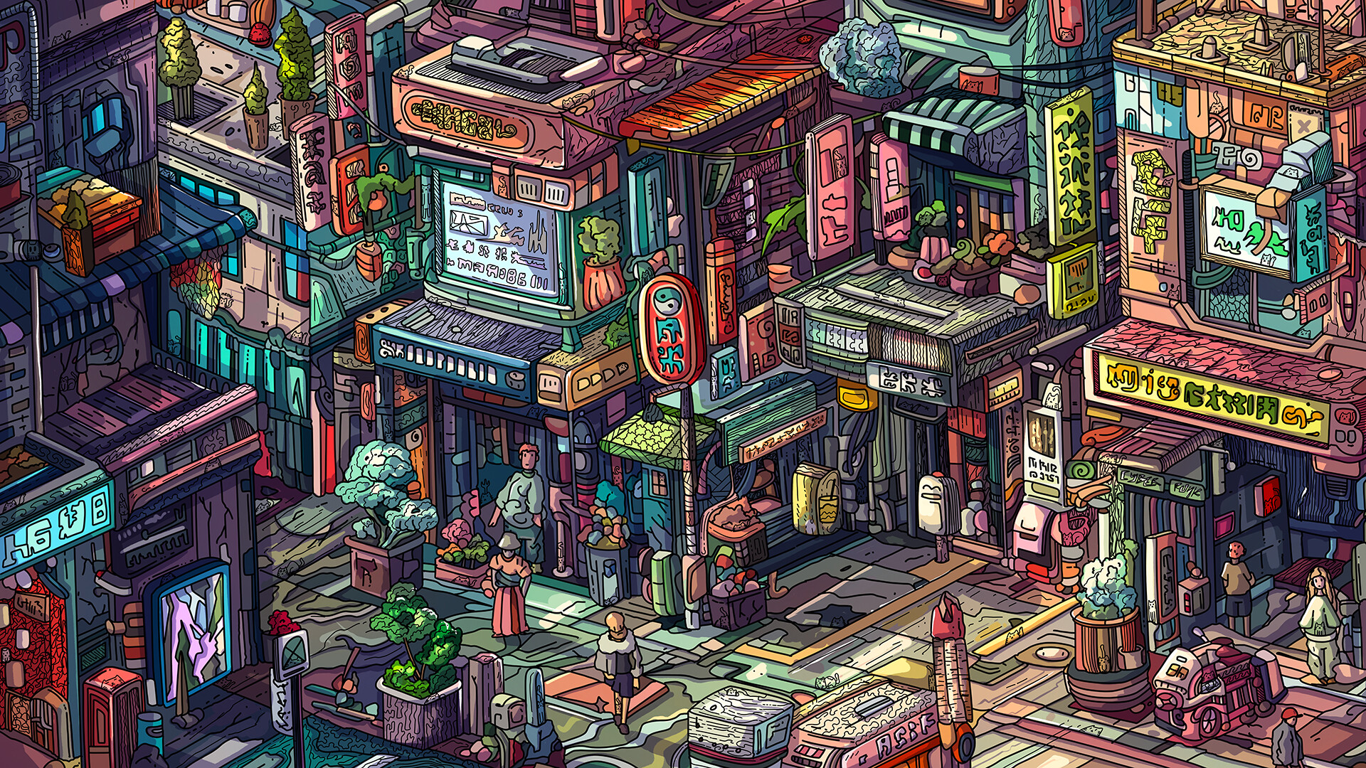 100 Cyberpunk Cats Screenshot 0