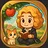 Newton and Cat in Apple Orchard