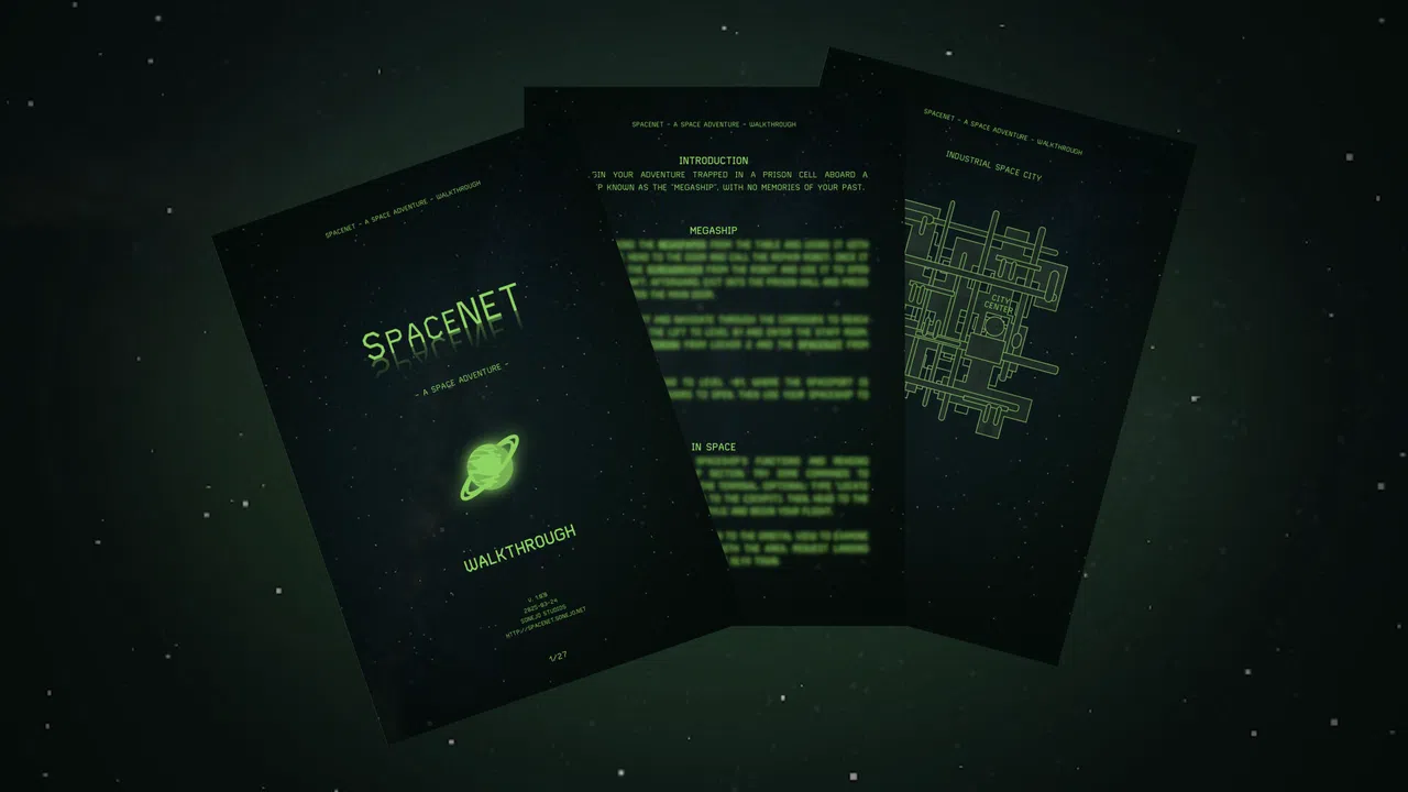 SpaceNET - Official Walkthrough Screenshot 0