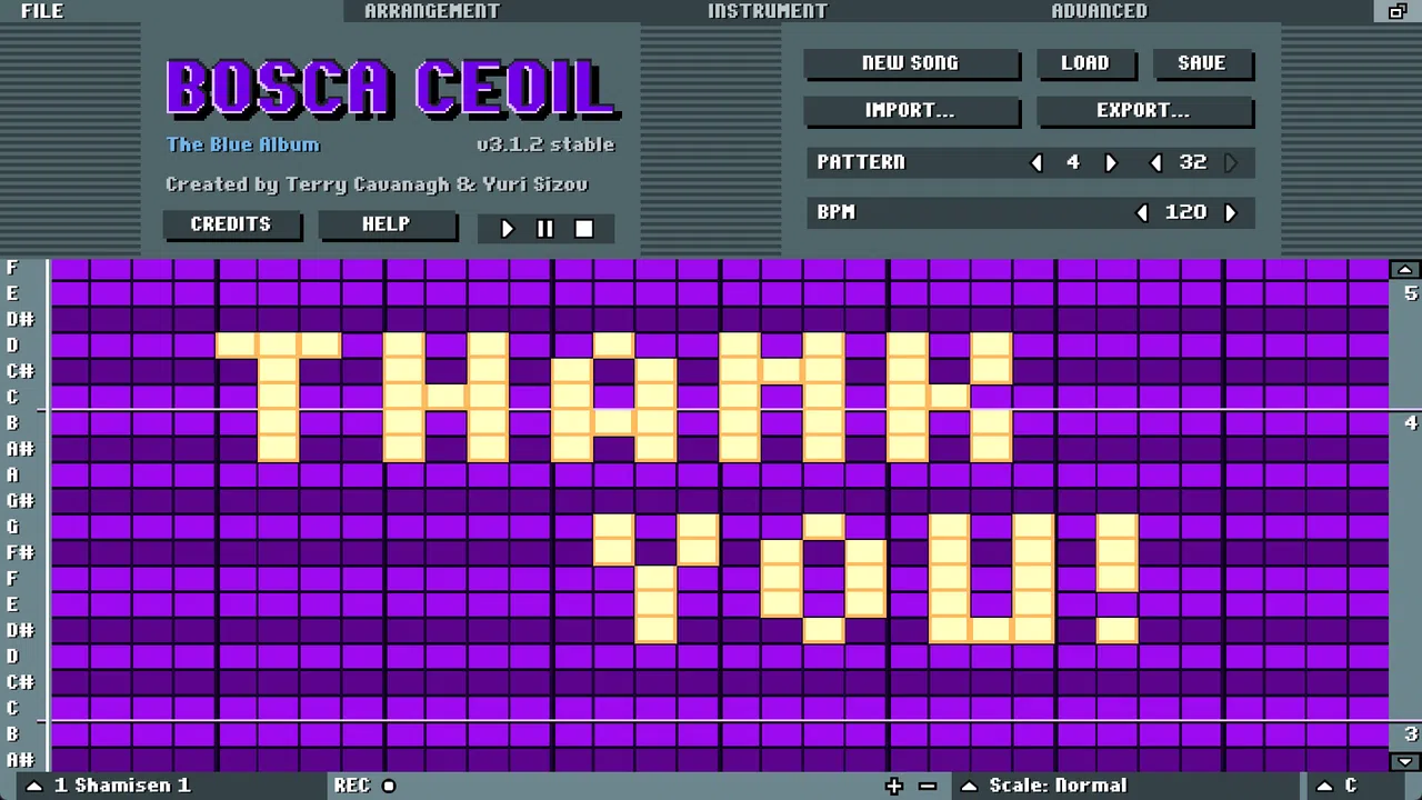 Bosca Ceoil: The Blue Album - Donation Screenshot 0