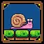 Une limace avec une coquille icon