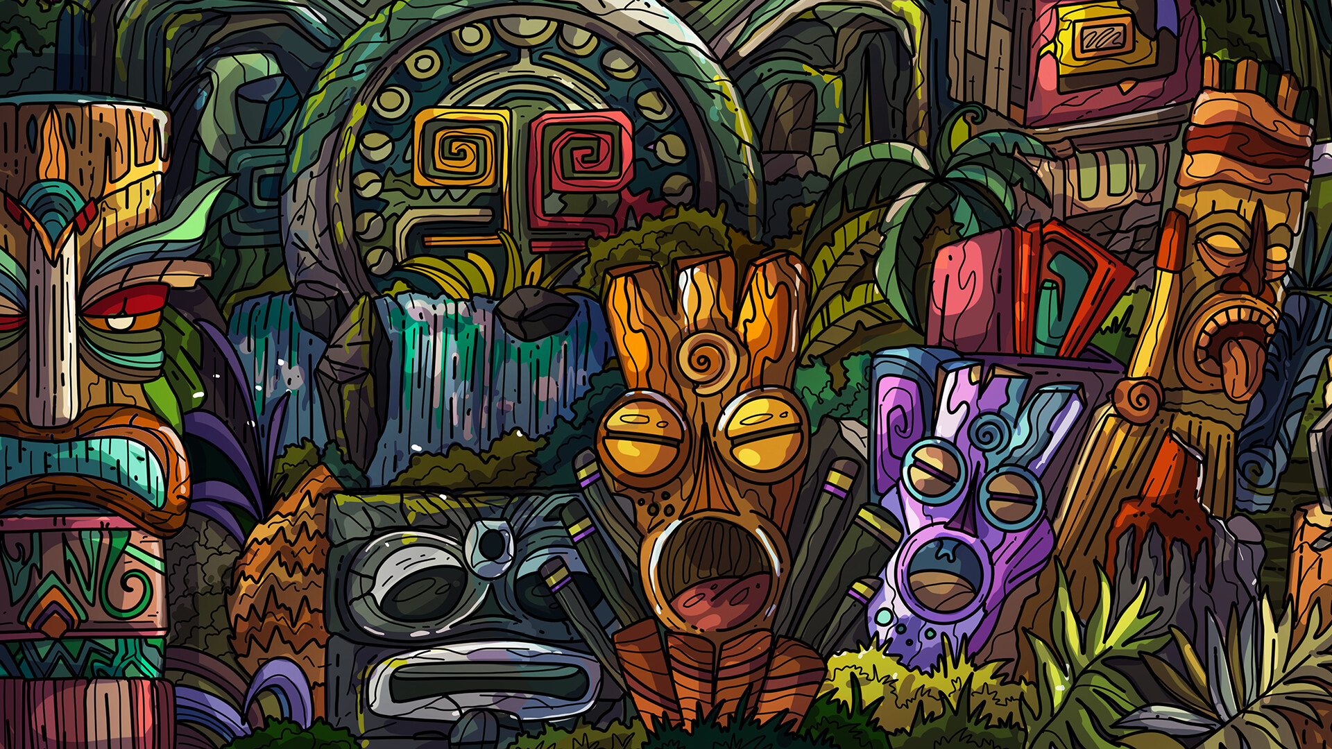 100 Tiki Cats Screenshot 1