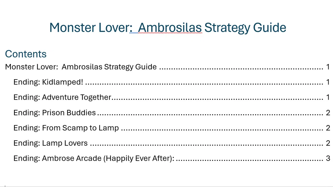 Monster Lover 2 Strategy Guide Screenshot 0