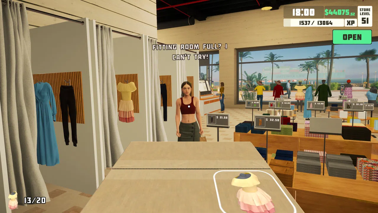 siMarket Cloth Store Simulator Screenshot 2