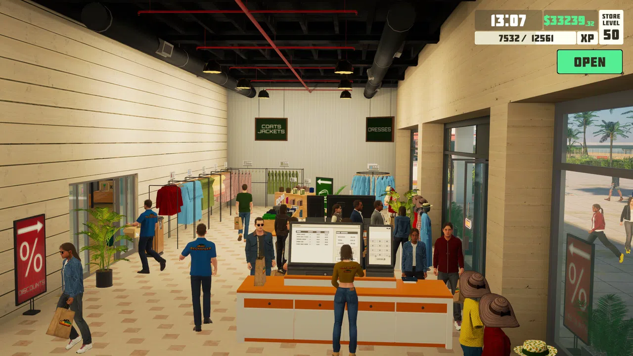 siMarket Cloth Store Simulator Screenshot 1