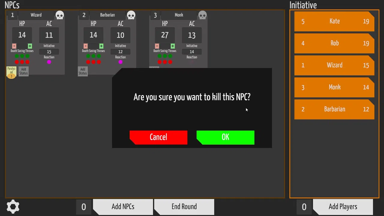 Combat Tracker for Dungeon Masters Screenshot 2