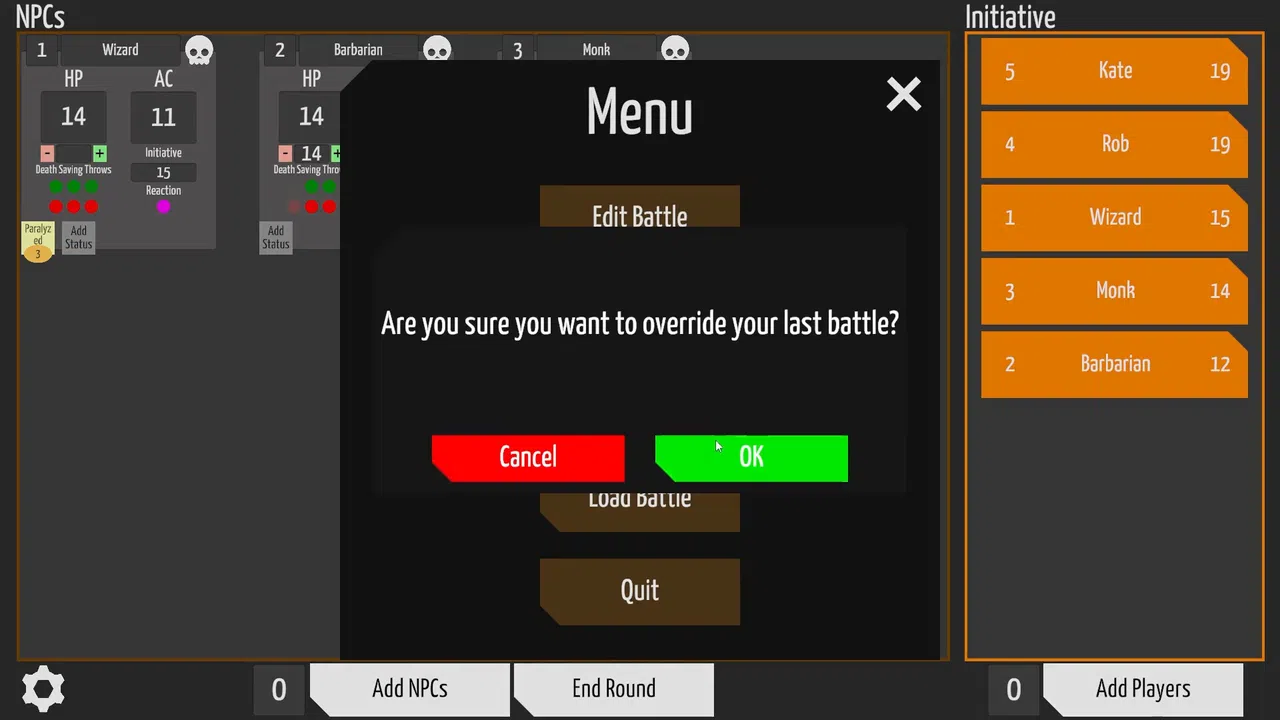 Combat Tracker for Dungeon Masters Screenshot 4