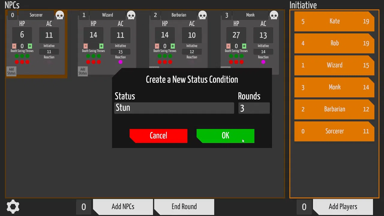 Combat Tracker for Dungeon Masters Screenshot 3