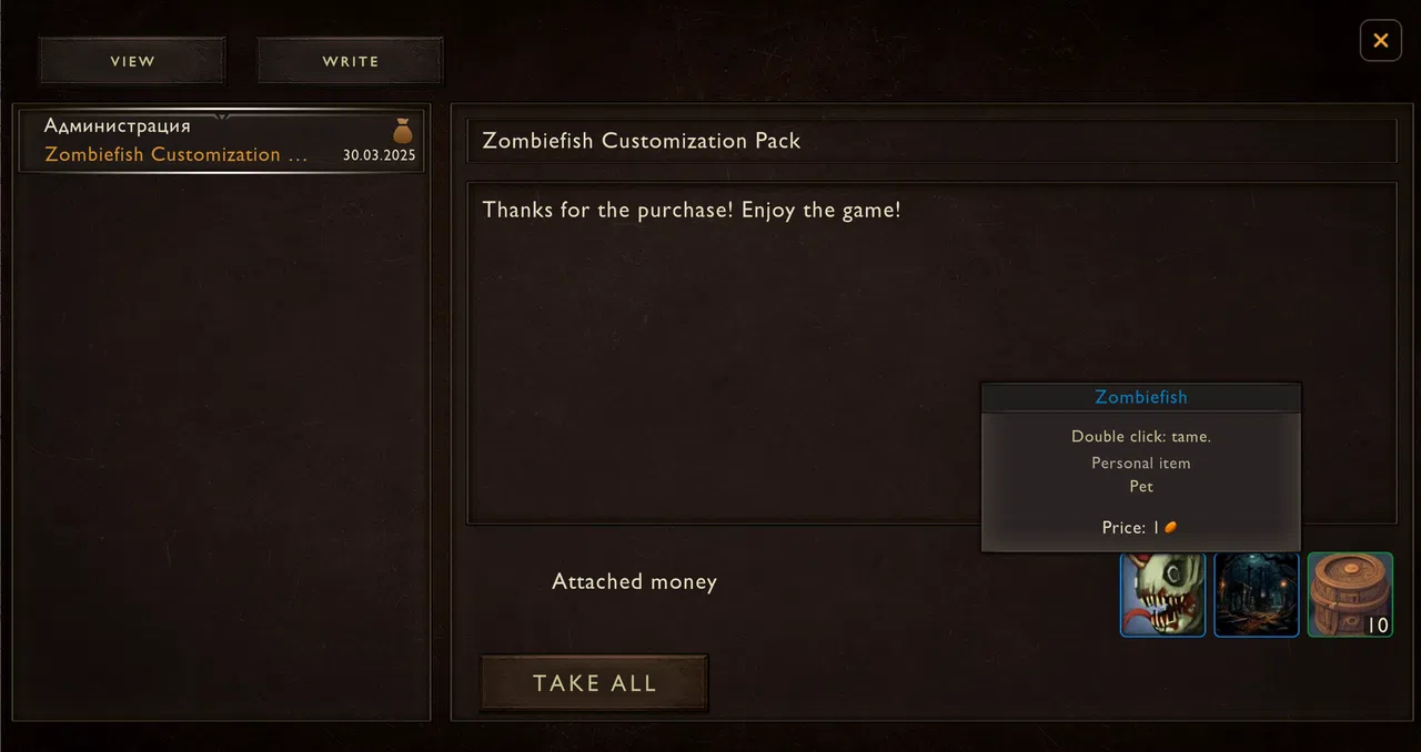 Arcane Afterfall - Zombiefish Customization Pack Screenshot 3