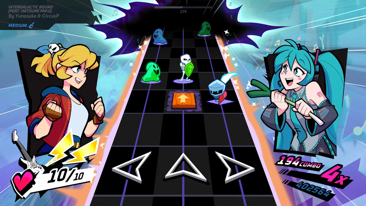 Rift of the NecroDancer: Hatsune Miku - "Intergalactic Bound" Screenshot 1