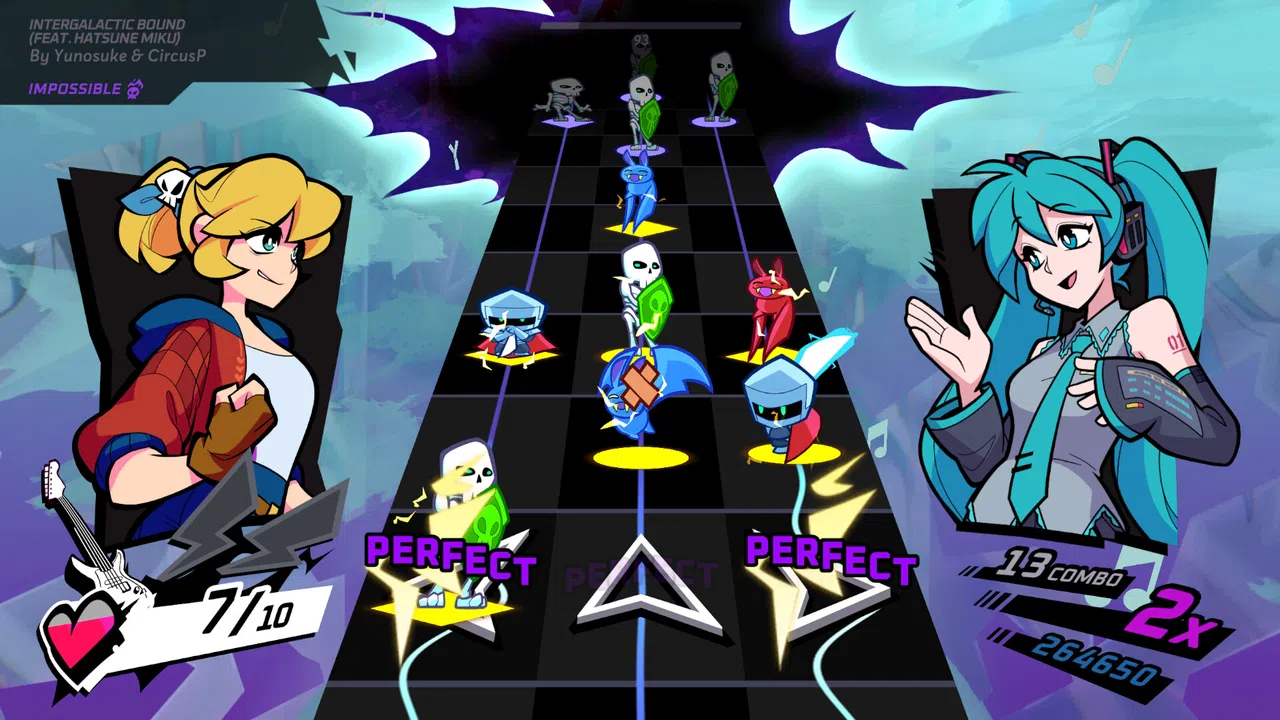 Rift of the NecroDancer: Hatsune Miku - "Intergalactic Bound" Screenshot 0