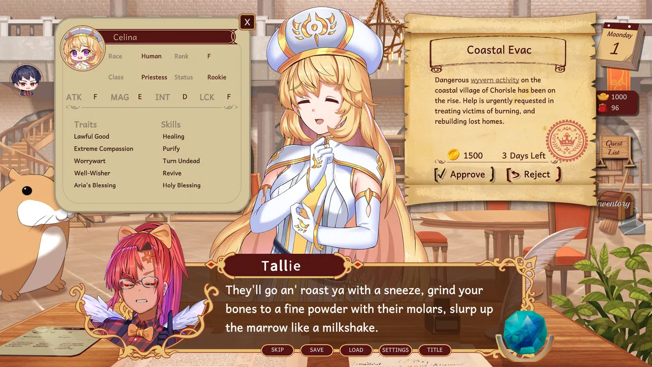 Adventurers Guild Receptionist Screenshot 0