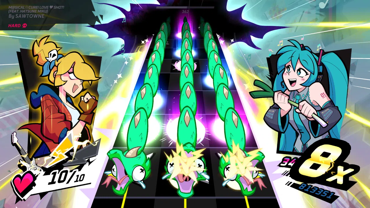 Rift of the NecroDancer: Hatsune Miku - "M@GICAL☆CURE! LOVE ♥ SHOT!" Screenshot 0