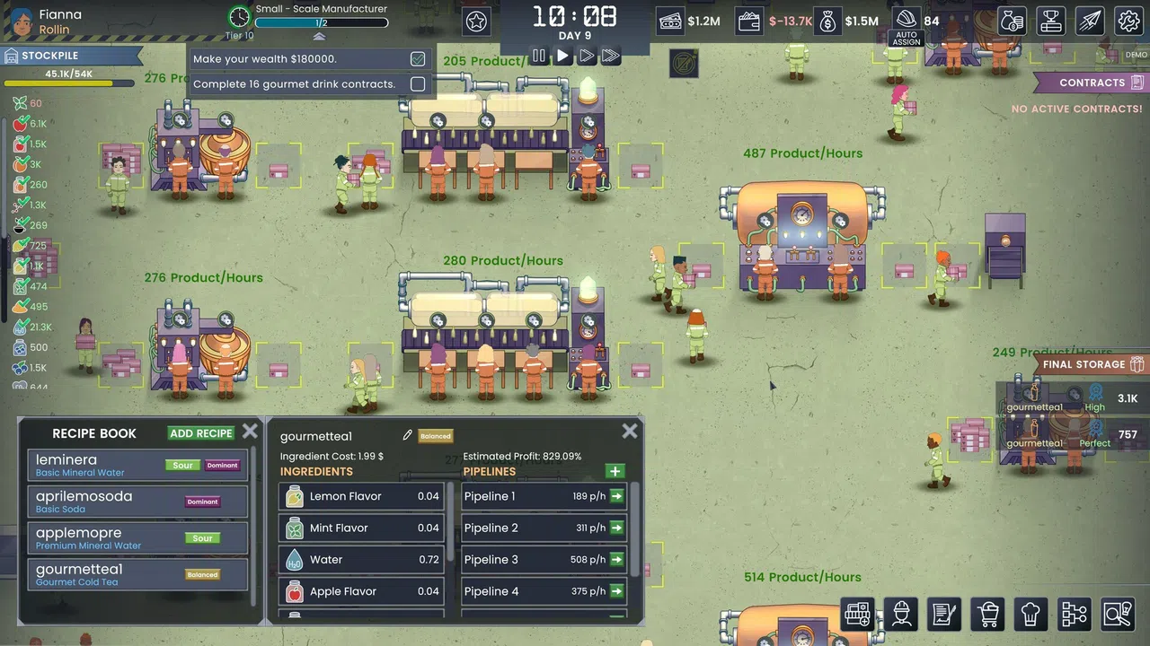 Fizz Flow: Factory Management Screenshot 2